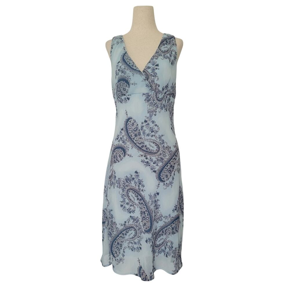 Studio Y Paisley Print Babydoll Midi Dress Size 11 Boho Western Festival 90s Y2k